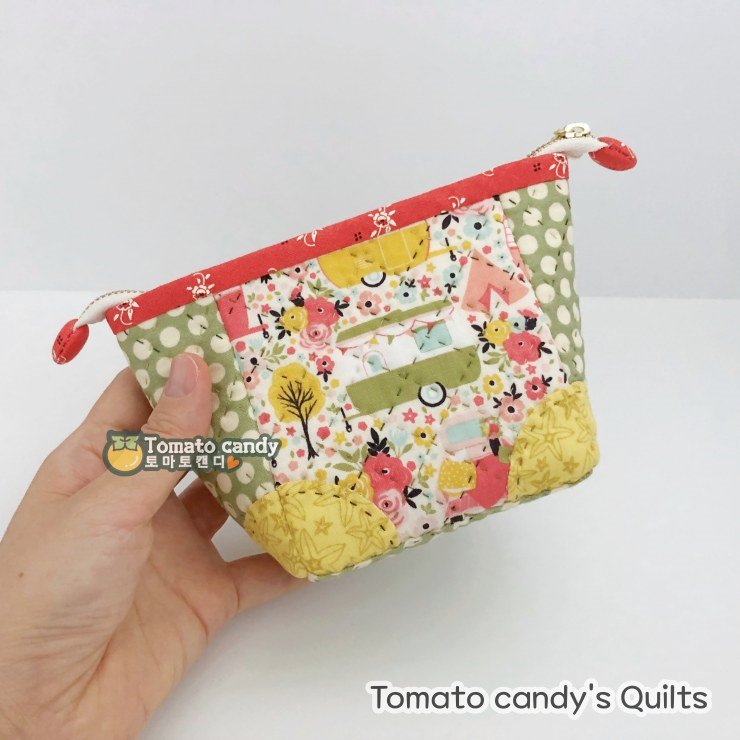 No.150 Magic small pouch, Drawstring zipper, Hand Sewing Pattern Only, YouTube Tutorial, No Written Instructions, Instant Download PDF.