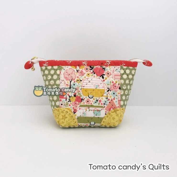 No.150 Magic small pouch, Drawstring zipper, Hand Sewing Pattern Only, YouTube Tutorial, No Written Instructions, Instant Download PDF.
