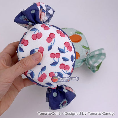 No.159 Cute Candy Shaped Pouch pattern. Hand Sewing Pattern Only, YouTube Tutorial, No Written Instructions, Instant Download PDF.