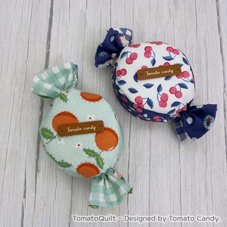 No.159 Cute Candy Shaped Pouch pattern. Hand Sewing Pattern Only, YouTube Tutorial, No Written Instructions, Instant Download PDF.