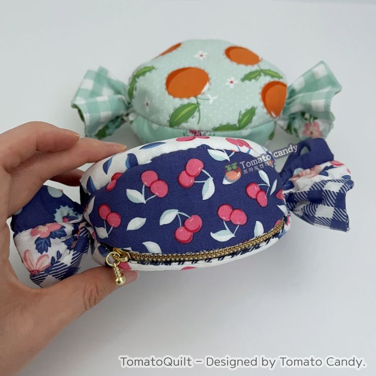 No.159 Cute Candy Shaped Pouch pattern. Hand Sewing Pattern Only, YouTube Tutorial, No Written Instructions, Instant Download PDF.