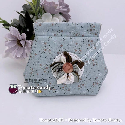 No.163 Flex frame pouch. Hand Sewing Pattern Only, YouTube Tutorial, No Written Instructions, Instant Download PDF.