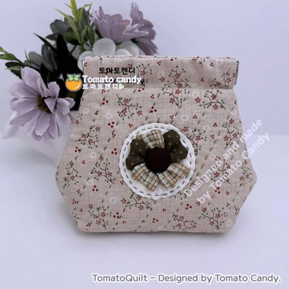 No.163 Flex frame pouch. Hand Sewing Pattern Only, YouTube Tutorial, No Written Instructions, Instant Download PDF.
