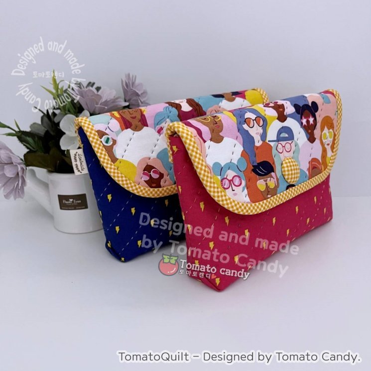 No.170 Pocket pouch. Hand Sewing Pattern Only, YouTube Tutorial, No Written Instructions, Instant Download PDF.