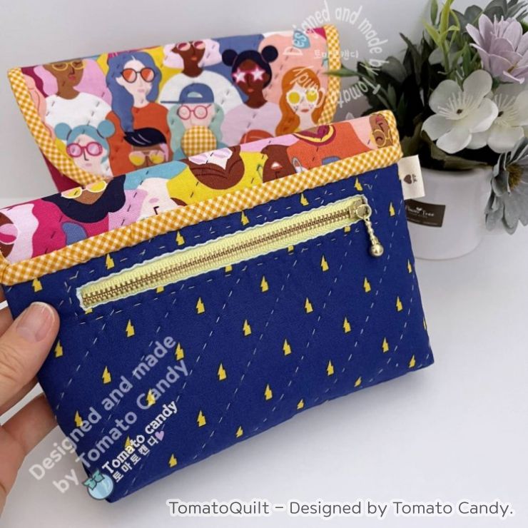 No.170 Pocket pouch. Hand Sewing Pattern Only, YouTube Tutorial, No Written Instructions, Instant Download PDF.