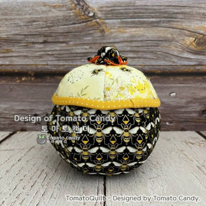 No.171 Candy bowl, Honey Pot, Hand Sewing Pattern Only, YouTube Tutorial, No Written Instructions, Instant Download PDF.