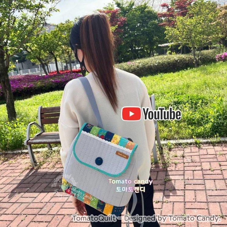 Backpack Pattern Quilt Block No.176 Simple backpack. Hand Sewing Pattern Only, YouTube Tutorial, No ...