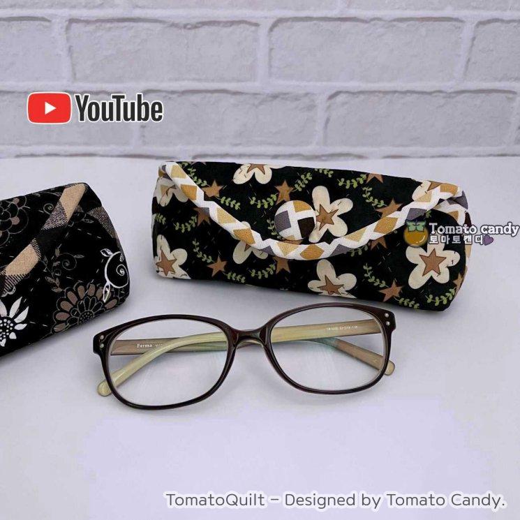 No.184 Glasses case/pouch. Hand Sewing Pattern Only, YouTube Tutorial, No Written Instructions, Instant Download PDF.