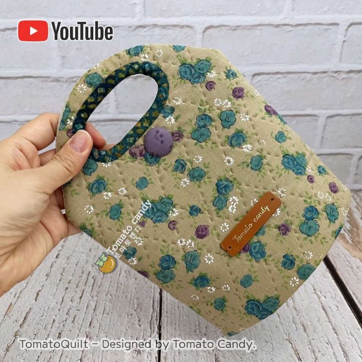 No.187 Standing pouch for gift packaging. Hand Sewing Pattern Only, YouTube Tutorial, No Written Instructions, Instant Download PDF.