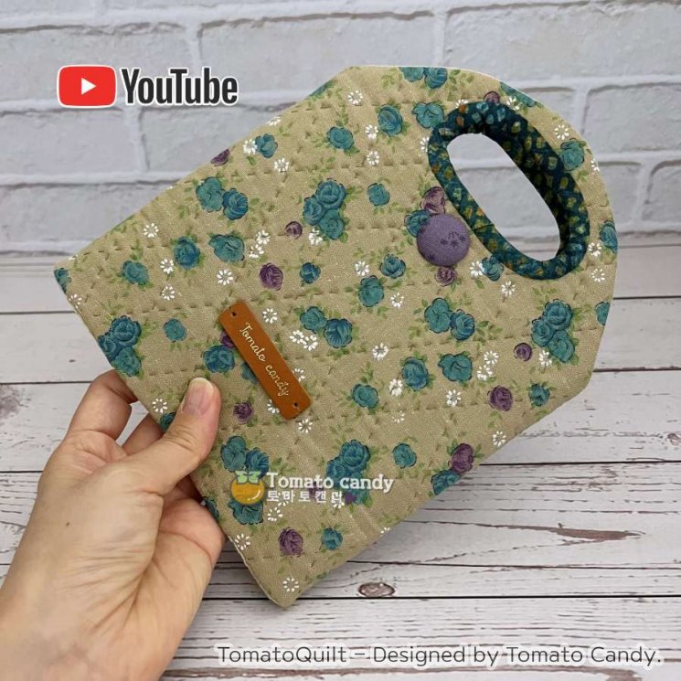 No.187 Standing pouch for gift packaging. Hand Sewing Pattern Only, YouTube Tutorial, No Written Instructions, Instant Download PDF.