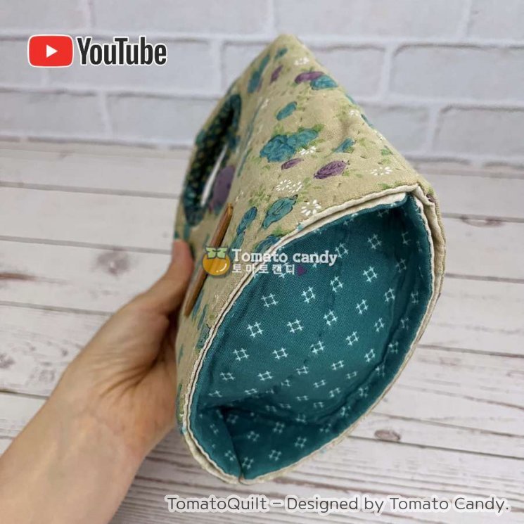 No.187 Standing pouch for gift packaging. Hand Sewing Pattern Only, YouTube Tutorial, No Written Instructions, Instant Download PDF.