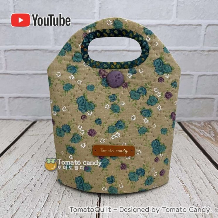 No.187 Standing pouch for gift packaging. Hand Sewing Pattern Only, YouTube Tutorial, No Written Instructions, Instant Download PDF.