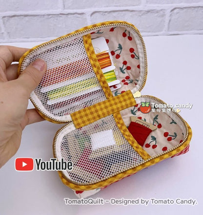 No.188 Small hand pouch. Hand Sewing Pattern Only, YouTube Tutorial, No Written Instructions, Instant Download PDF.