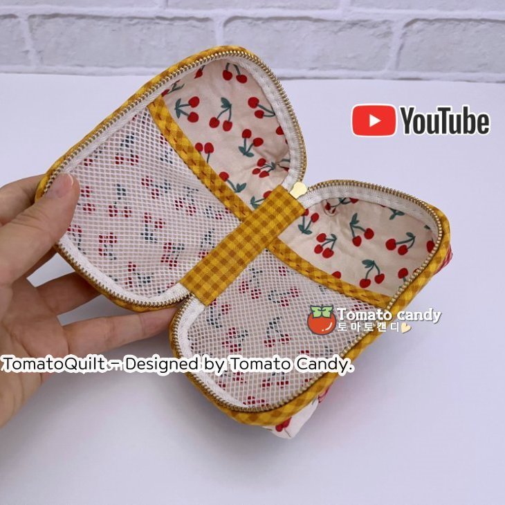 No.188 Small hand pouch. Hand Sewing Pattern Only, YouTube Tutorial, No Written Instructions, Instant Download PDF.