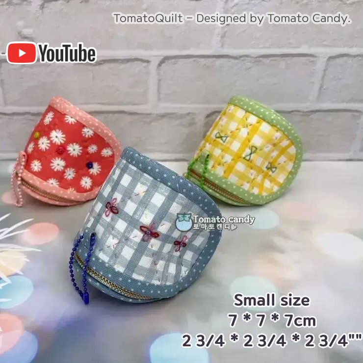 No.194 Two-Piece Coin Purse & Pouch. Hand Sewing Pattern Only, YouTube Tutorial, No Written Instructions, Instant Download PDF.