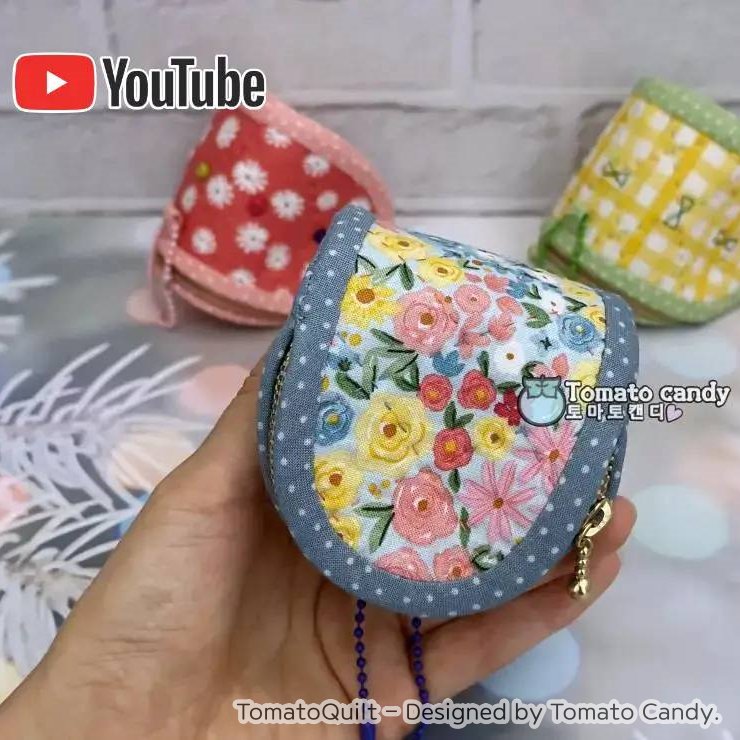 No.194 Two-Piece Coin Purse & Pouch. Hand Sewing Pattern Only, YouTube Tutorial, No Written Instructions, Instant Download PDF.