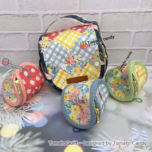 No.194 Two-Piece Coin Purse & Pouch. Hand Sewing Pattern Only, YouTube Tutorial, No Written Instructions, Instant Download PDF.