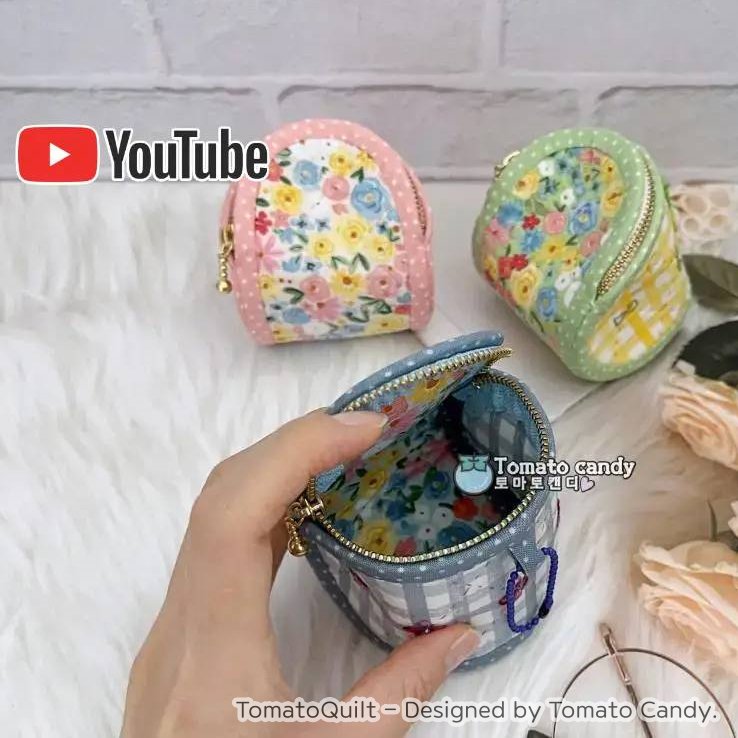 No.194 Two-Piece Coin Purse & Pouch. Hand Sewing Pattern Only, YouTube Tutorial, No Written Instructions, Instant Download PDF.