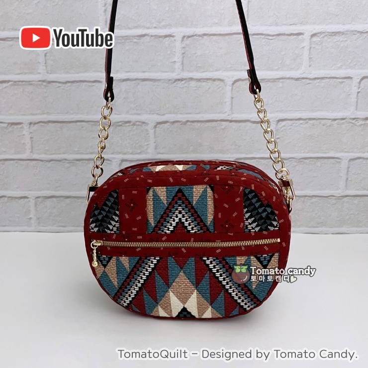 No.195 Cross body bag(hip sack). Hand Sewing Pattern Only, YouTube Tutorial, No Written Instructions, Instant Download PDF.