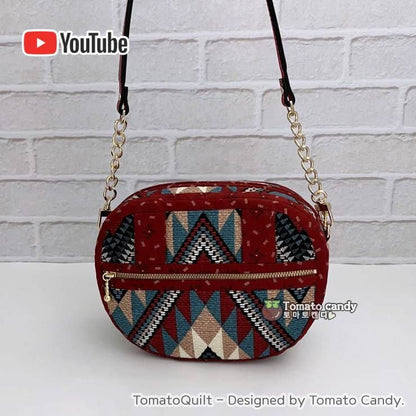 No.195 Cross body bag(hip sack). Hand Sewing Pattern Only, YouTube Tutorial, No Written Instructions, Instant Download PDF.