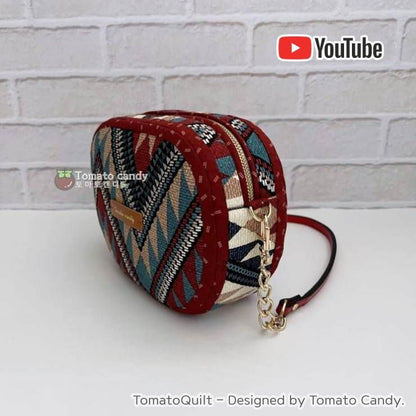 No.195 Cross body bag(hip sack). Hand Sewing Pattern Only, YouTube Tutorial, No Written Instructions, Instant Download PDF.