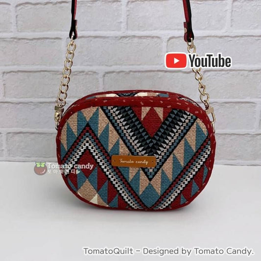 No.195 Cross body bag(hip sack). Hand Sewing Pattern Only, YouTube Tutorial, No Written Instructions, Instant Download PDF.