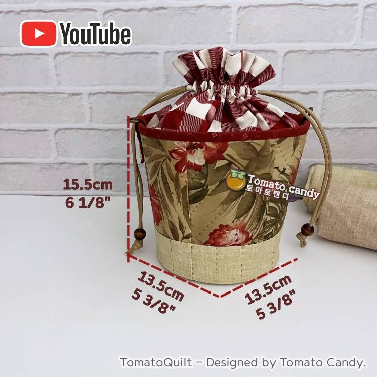 No.200 Natural bucket bag. Hand Sewing Pattern Only, YouTube Tutorial, No Written Instructions, Instant Download PDF.