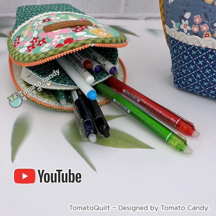 No.203 Two Pocket Standing Pouch. Hand Sewing Pattern Only, YouTube Tutorial, No Written Instructions, Instant Download PDF.