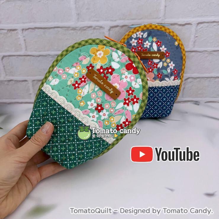 No.203 Two Pocket Standing Pouch. Hand Sewing Pattern Only, YouTube Tutorial, No Written Instructions, Instant Download PDF.