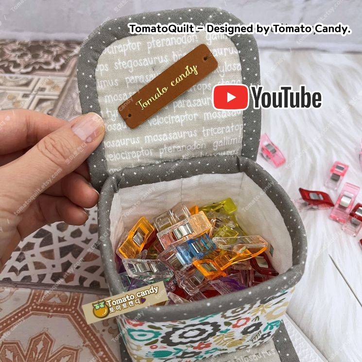 No.208 Second sewing tool storage bag. Hand Sewing Pattern Only, YouTube Tutorial, No Written Instructions, Instant Download PDF.