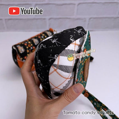 No.217 Plump & Cute Hand Mini Pouch. Hand Sewing Pattern Only, YouTube Tutorial, No Written Instructions, Instant Download PDF.