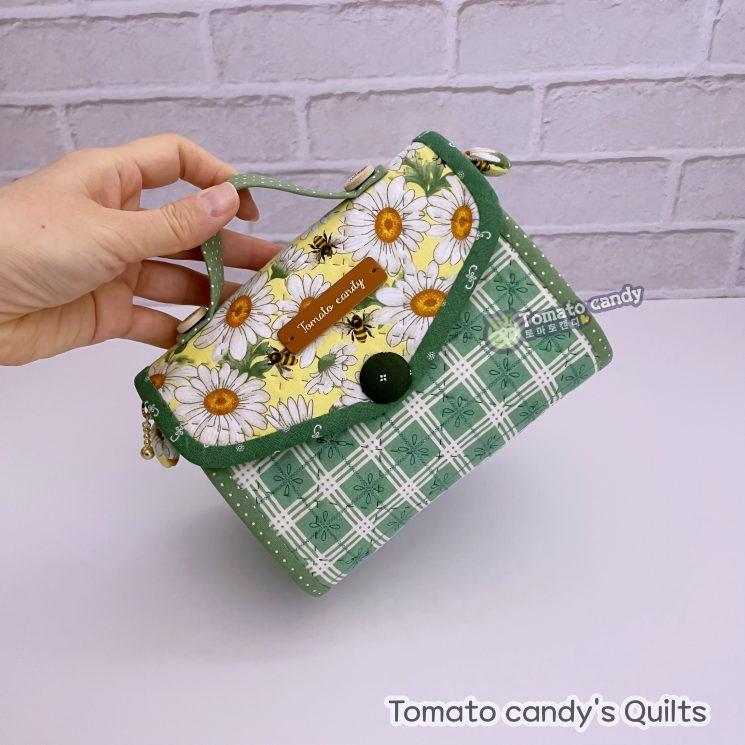 No.225 Cute handbag-shaped pouch. Hand Sewing Pattern Only, YouTube Tutorial, No Written Instructions, Instant Download PDF.