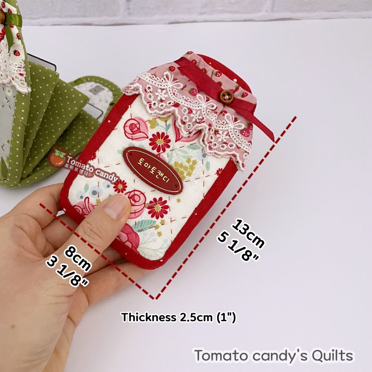 No.228 Sweet Jam Jar-Shaped Card Wallet,   Hand Sewing Pattern Only, YouTube Tutorial, No Written Instructions, Instant Download PDF.