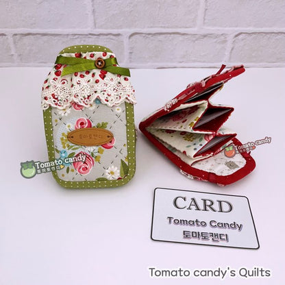 No.228 Sweet Jam Jar-Shaped Card Wallet,   Hand Sewing Pattern Only, YouTube Tutorial, No Written Instructions, Instant Download PDF.