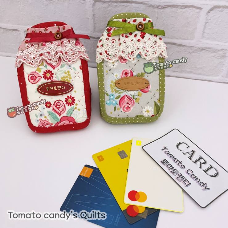 No.228 Sweet Jam Jar-Shaped Card Wallet,   Hand Sewing Pattern Only, YouTube Tutorial, No Written Instructions, Instant Download PDF.