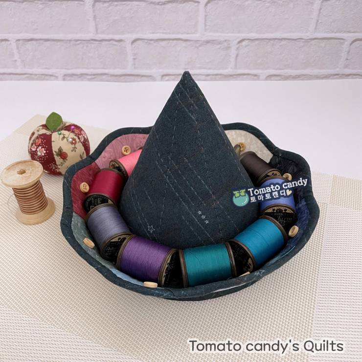 No.236 Cone-Shaped Two-Tier Tray Basket Pattern. Hand Sewing Pattern Only, YouTube Tutorial, No Written Instructions.