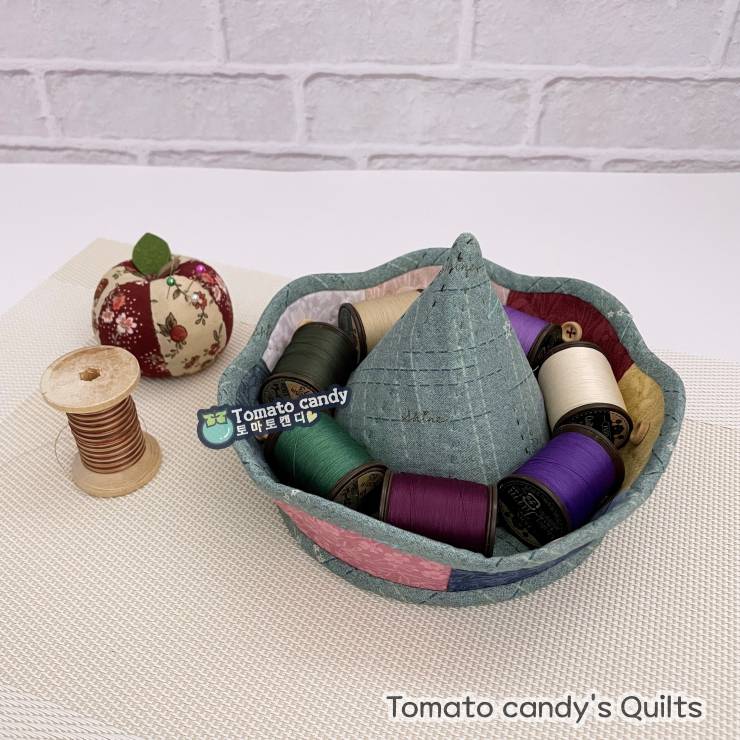No.236 Cone-Shaped Two-Tier Tray Basket Pattern. Hand Sewing Pattern Only, YouTube Tutorial, No Written Instructions.