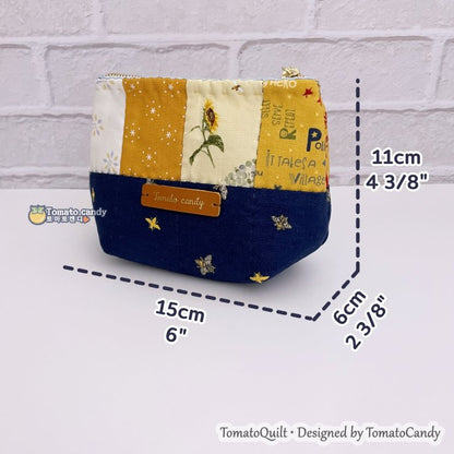 No.260 Patchwork small Bag and Pouch pattern. Hand Sewing Pattern Only, No Written Instructions, YouTube Tutorial,  Instant Download PDF.