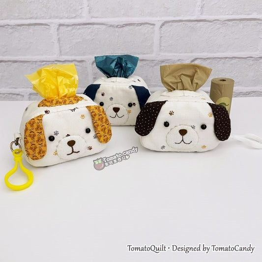 No.261 Dog poop bags pouch pattern. Dog Walking Must-Have, Hand Sewing Pattern Only, No Written Instructions, YouTube Tutorial, PDF