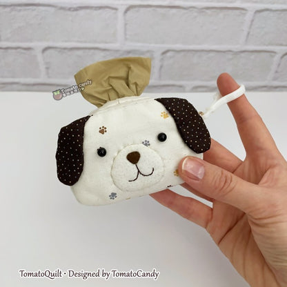 No.261 Dog poop bags pouch pattern. Dog Walking Must-Have, Hand Sewing Pattern Only, No Written Instructions, YouTube Tutorial, PDF