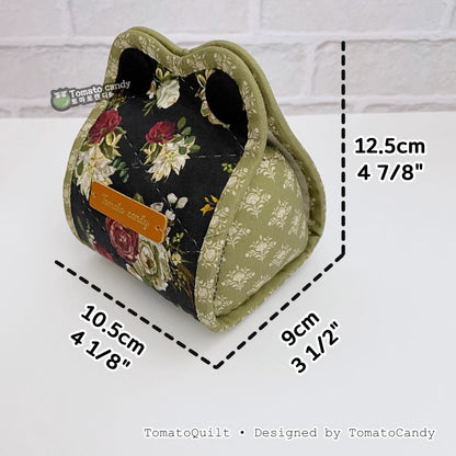 No.273 Foldable Pincushion & Needle Holder Mat, PDF Pattern Only, Hand Sewing, No Written Instructions, YouTube Tutorial