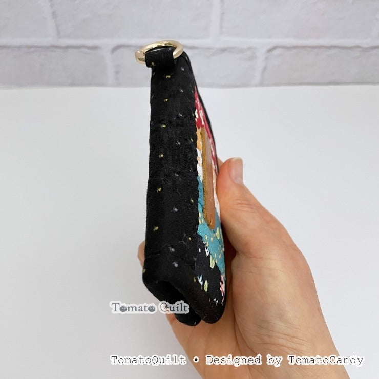 No.278 Simple Patchwork Card Wallet, PDF Pattern Only, Hand Sewing, No Written Instructions, YouTube Tutorial