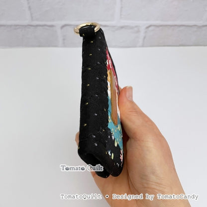 No.278 Simple Patchwork Card Wallet, PDF Pattern Only, Hand Sewing, No Written Instructions, YouTube Tutorial