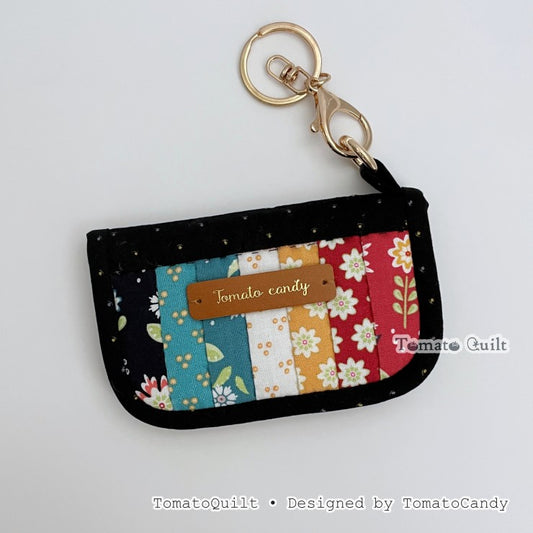 No.278 Simple Patchwork Card Wallet, PDF Pattern Only, Hand Sewing, No Written Instructions, YouTube Tutorial
