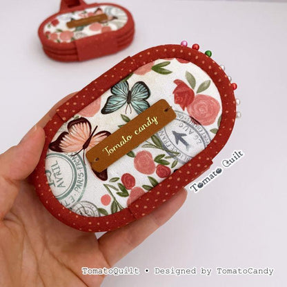 No.283 Quilted Needle & Pin Case, Portable Organizer, PDF Pattern Only, Hand Sewing, No Written Instructions, YouTube Tutorial