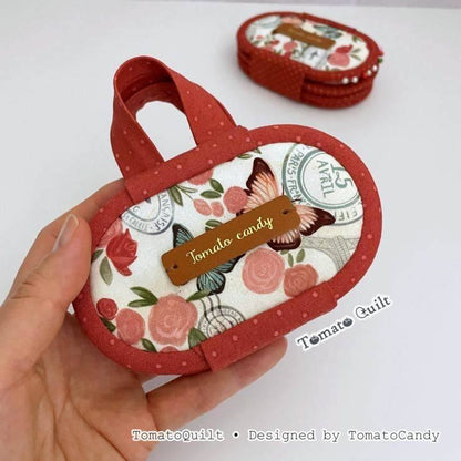No.283 Quilted Needle & Pin Case, Portable Organizer, PDF Pattern Only, Hand Sewing, No Written Instructions, YouTube Tutorial