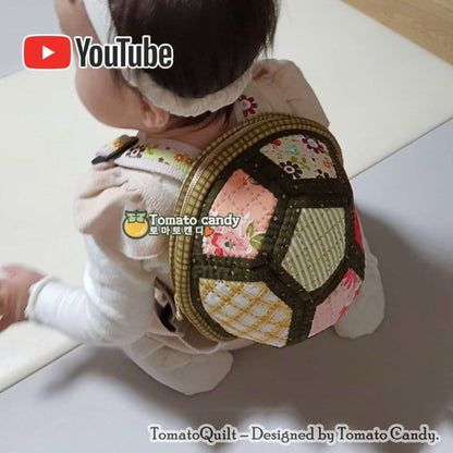 No.059 Baby turtle backpack patterns, Hand Sewing Pattern Only, YouTube Tutorial, No Written Instructions, Instant Download PDF.