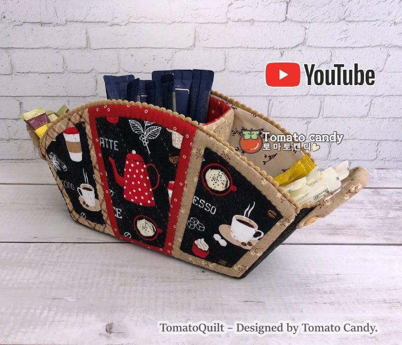 No.094 Versatile case basket(Box). Hand Sewing Pattern Only, YouTube Tutorial, No Written Instructions, Instant Download PDF.