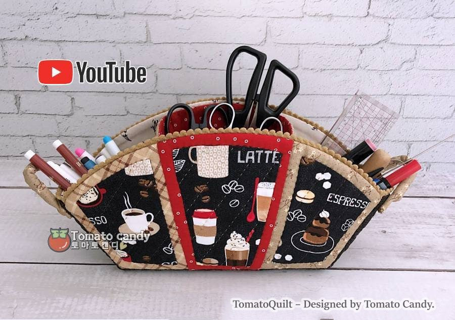 No.094 Versatile case basket(Box). Hand Sewing Pattern Only, YouTube Tutorial, No Written Instructions, Instant Download PDF.