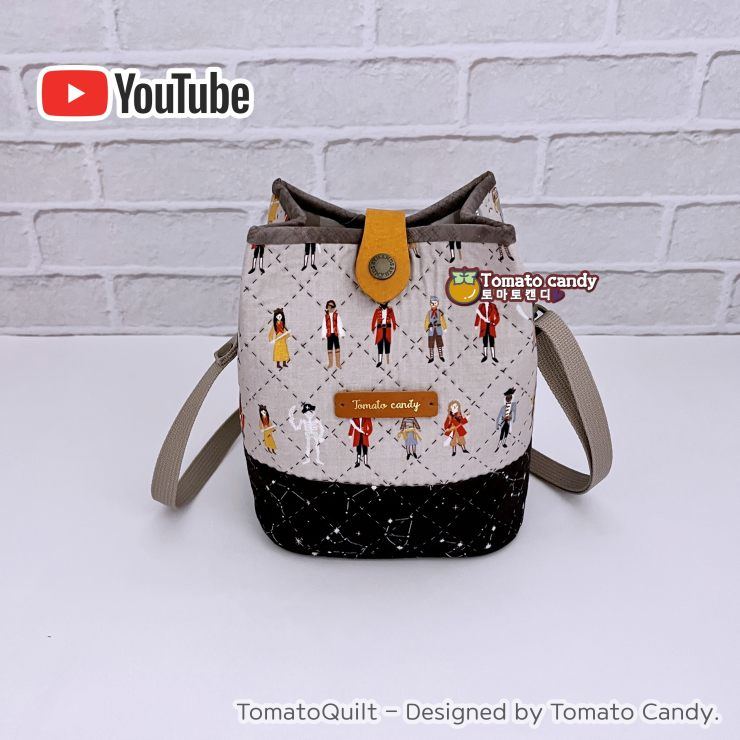 No.210 Cute Small body cross bag. Hand Sewing Pattern Only, YouTube Tutorial, No Written Instructions, Instant Download PDF.